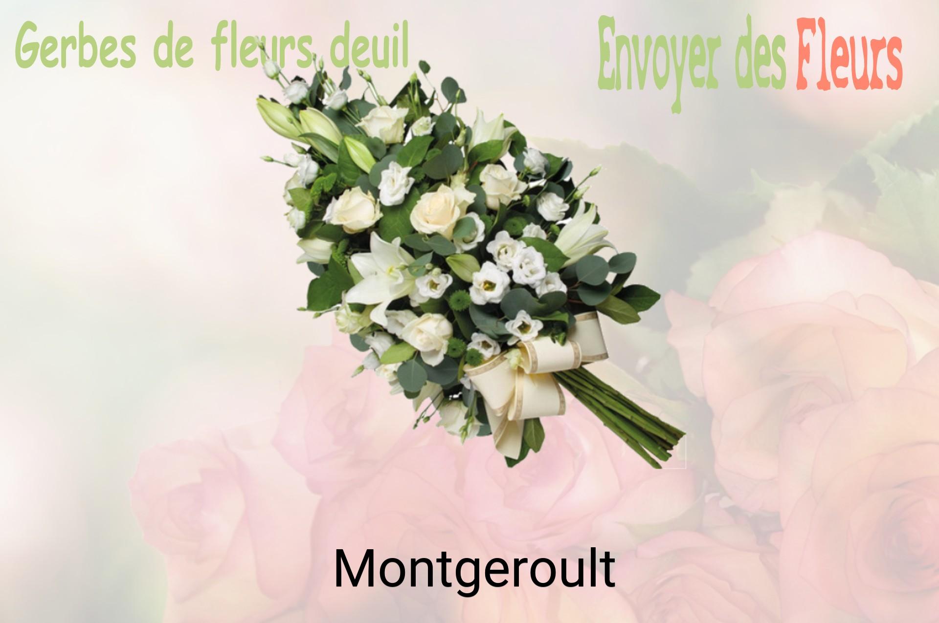 Gerbe de fleurs de deuil livrée à Montgeroult